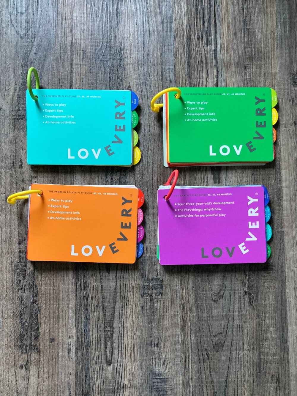 Lovevery Play Guides from the 3-Year-Old Kits